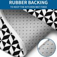 thumbnail image 4 of Black White Geometric Checkered Pattern Bathroom Rugs Sets 3 Piece,Toilet Cover Set,Absorbent Non Slip Bathroom Mats Sets with U-Shaped Contour Rug Toilet Rug Set, 4 of 5
