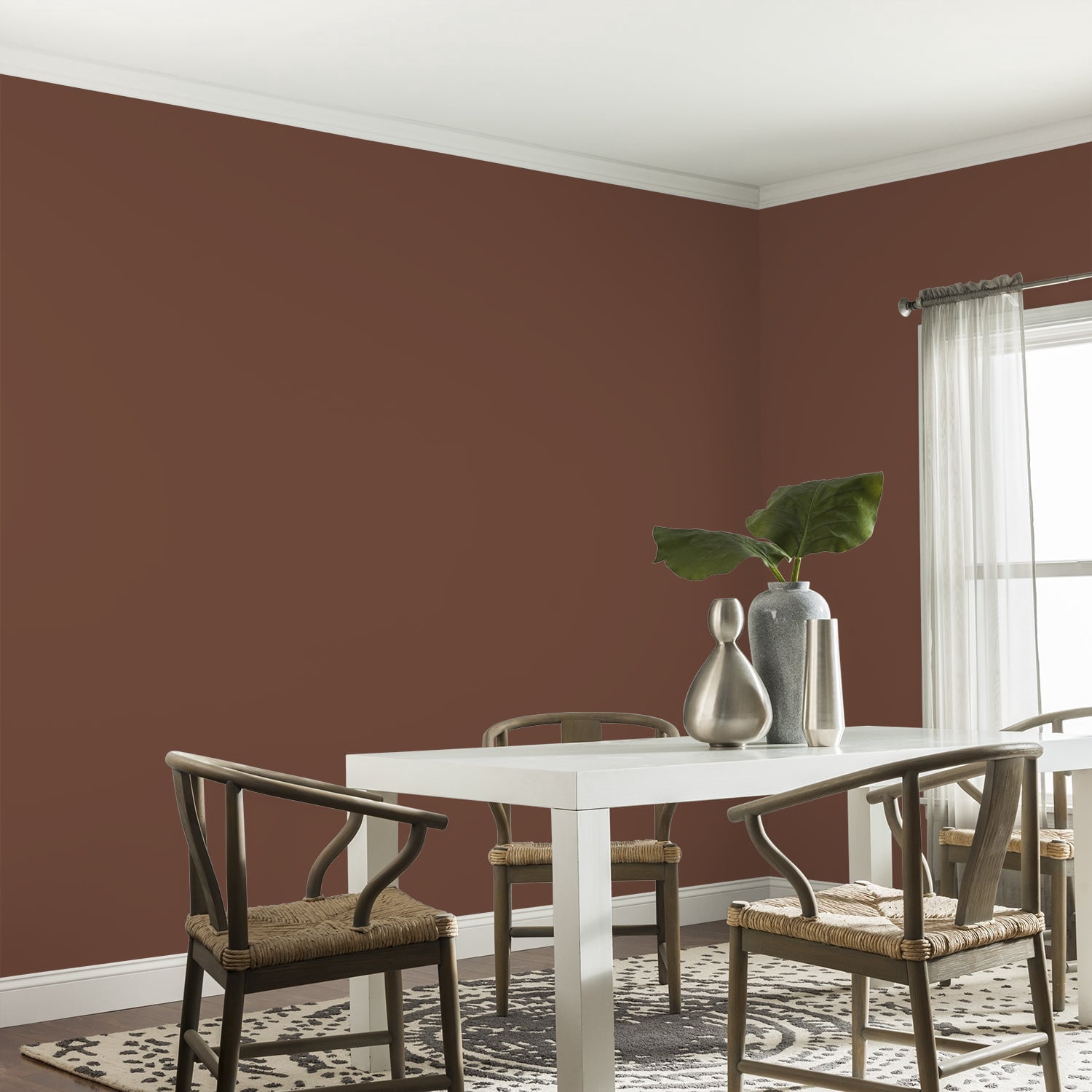 Glidden One Coat Interior Paint and Primer, Bird House Brown / Brown, 1-Quart, Eggshell