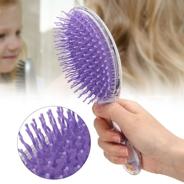 Peine, Cepillo para el cabello para mujeres Ni?a, Peine de pelo antiestático, Cojín de aire de dibujos animados Peine para el cabello Peine de peinado recto y rizado Peine Cepillo de masaje (#02) EOTVIA NO