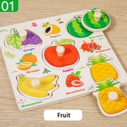Darzheoy Wooden Puzzles for Toddlers, Montessori Toys for Toddlers Age 1-3, Kids Educational Learning Toys, Early Educational Toys, Christmas Birthday Gifts for Boys & Girls