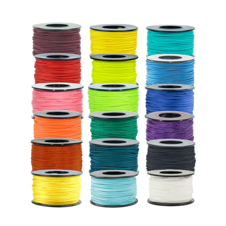 PARACORD PLANET Micro Cord Multi Packs - 125 Foot Spool Kits in a Variety  of Colors - Strong Durable Cord for Smaller Crafting Projects - Made in the  USA 