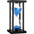 thumbnail image 1 of Temporizador de arena con forma de reloj de arena atemporal, aspecto elegante que cultiva el sentido del tiempo, madera, 30/45/60 minutos de concentración y productividad para uso en estudios y, 1 of 5