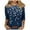 Dark Blue, variant on SHE IS Womens 3/4 Sleeve Tops, Shirts for Women Trendy Fall Cotton Long Sleeve Tops for Women Dressy Black Blouses for Women Casual Fall Tunics for Women 2025 Long Sleeve