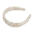 thumbnail image 5 of Unique Bargains 1 Pc Headband Yellow Rose Hair Accessories White Black, 5 of 5