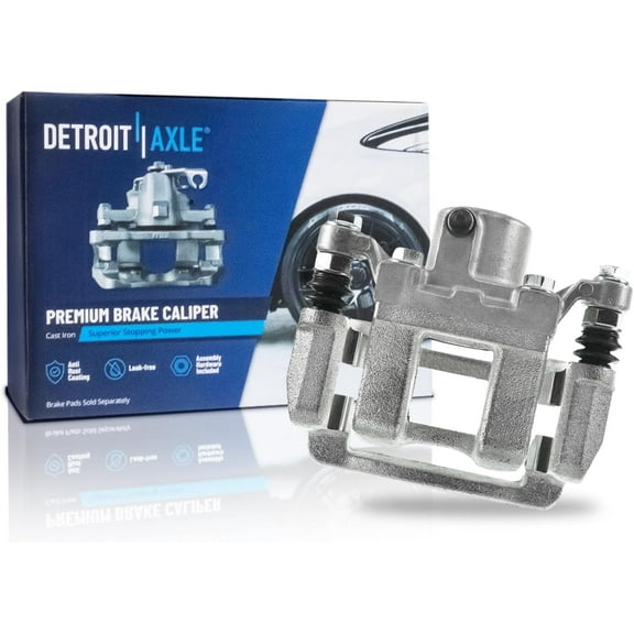 Detroit Axle - Rear Left Brake Caliper for Hyundai 2011-2015 Sonata Kia Optima Driver Side Disc Brake Caliper with Bracket 2012 2013 2014