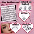 thumbnail image 3 of Kit de extensión de pestañas Yawamcia Natural Lash Clusters 9-11 mm, 3 of 7