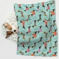 thumbnail image 6 of Naloa Christmas Dachshund Dog Blanket, 3 Sizes Cat Blanket for Indoor Cats Large Medium Small Dog Gifts-Large, 6 of 8