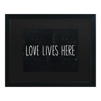 Trademark Fine Art 'Love Lives Here' Canvas Art by Michael Mullan
