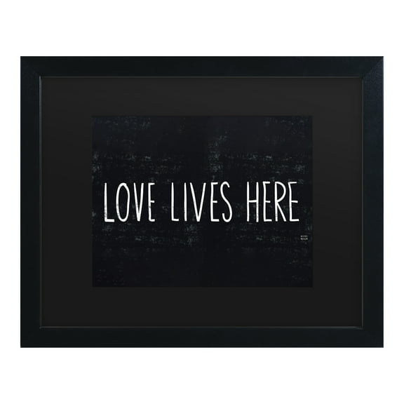 Trademark Fine Art 'Love Lives Here' Canvas Art by Michael Mullan