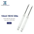 thumbnail image 6 of 2Pcs 14 Inch 33 Lbs/ 150N Silver Tone Lift Supports Struts Shocks Gas Spring Universal for RV Car Truck Boat, 6 of 7