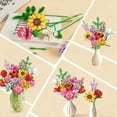 thumbnail image 3 of PLAXSOON Flower Bouquet Building Set, 1488-Piece Botanical Collection, 18 Flower Models, 3 of 8