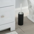 thumbnail image 5 of Bath Bliss Soft Touch Toilet Brush Set in Matte Black, 5 of 6