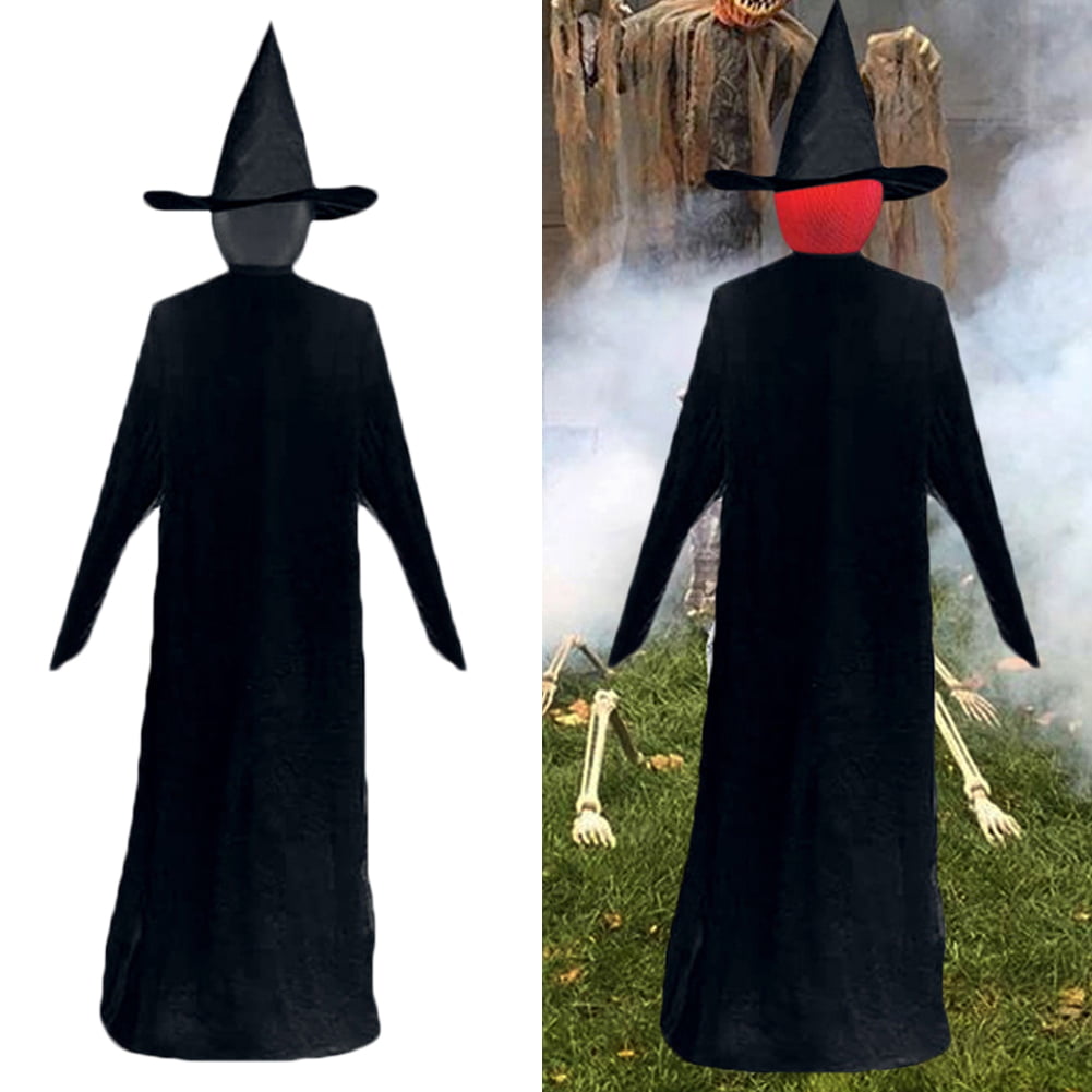 Details about   Halloween Screaming Witch Light Up Faceless Witch Ornament Outdoor Garden Decor 
