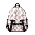 thumbnail image 2 of White Cow Strawberry Jar Pattern Backpack for School,Cute School Bag,Schoolbag with Adjustable Shoulder Straps & Padded Back,15.25"x11.5"x5.25", 2 of 3