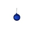 thumbnail image 2 of 4 in. Glitter Ball Ornament with Wire, Blue - Pack of 12, 2 of 2