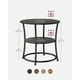 thumbnail image 4 of VASAGLE Mesa Auxiliar Redonda de 2 Estantes 30kg Carga Industrial 50x50x40cm, 4 of 5