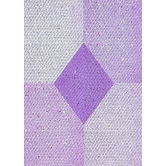 Ahgly Company Indoor Rectangle Patterned Pink Novelty Area Rugs, 8' x 12'