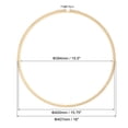 thumbnail image 2 of Uxcell 15.8" Round Bamboo Embroidery Hoop Circle Cross-Stitch Ring, 2 of 5