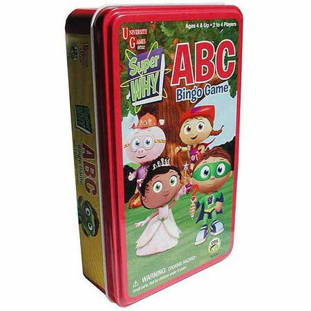 University Games Super WHY ABC Bingo Game in a Tin