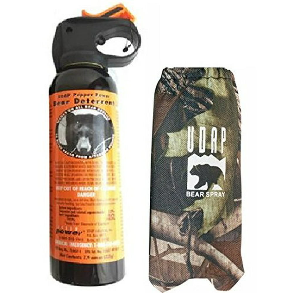 UDAP Bear Spray Repellant With Camo Hip Holster