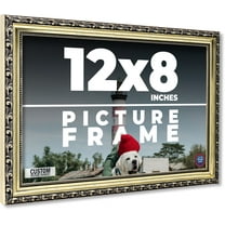 12x8 Frame Silver Solid Wood Picture Frame Width 1.125 Inches | Interior Frame Depth 0.375 Inches |