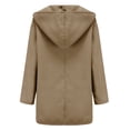 thumbnail image 5 of Duqingm Wool Coat Women's Wool Blend Coat Oversized Double Breasted Long Trench Overcoat Winter Rose Gold,XL, 5 of 5