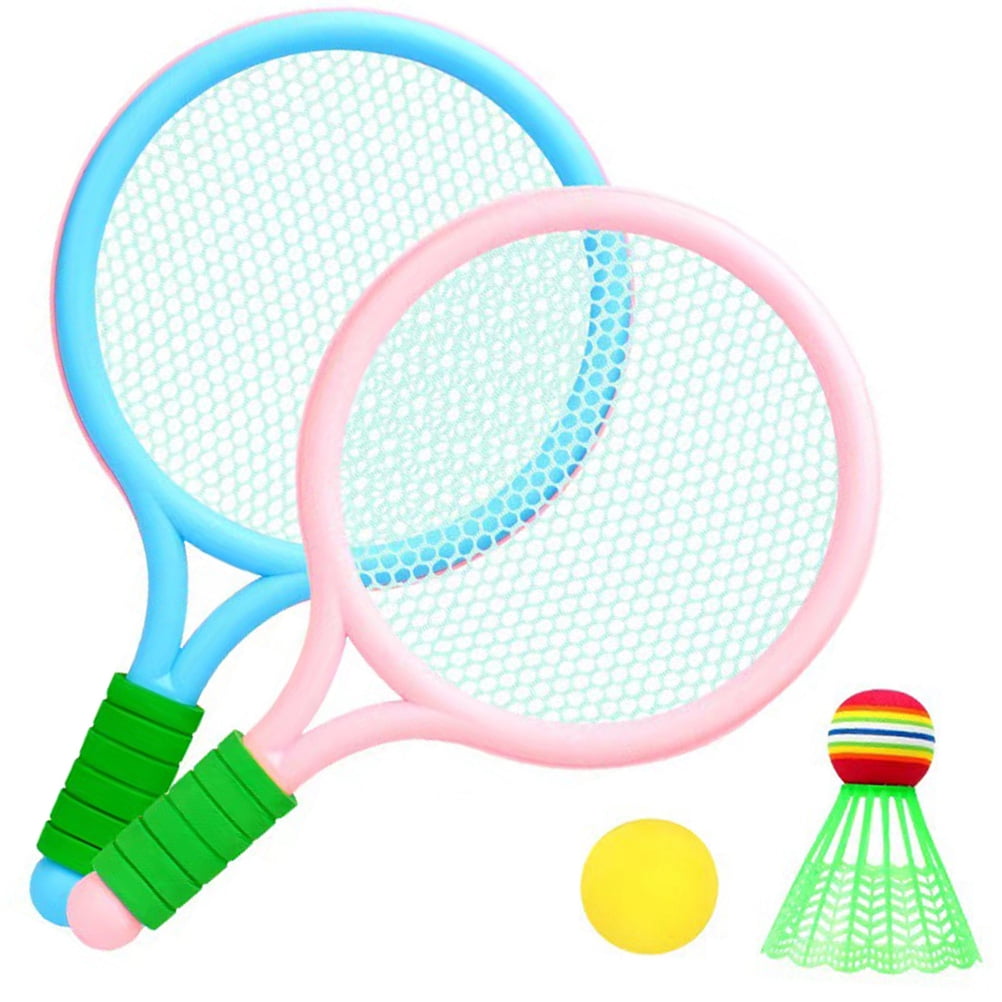 WORGEOUS 4 Sets  of Sports Rackets Kids Sports Toy Badminton Racket Tennis Training Toys Sports Game