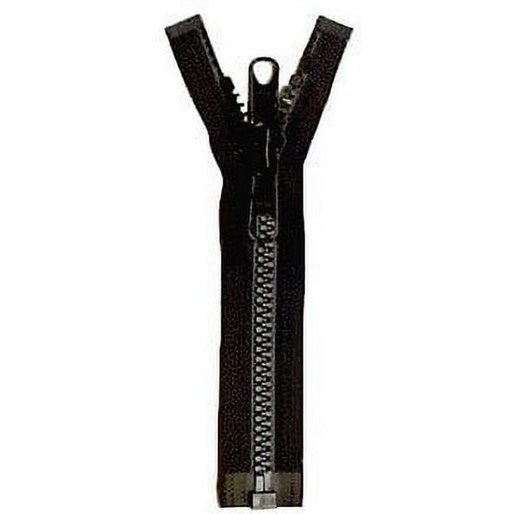 YKK #10 Separating Zipper Auto Lock Double Pull Black 24"(2 pieces)