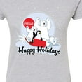 thumbnail image 3 of Coca-Cola - Happy Holiday Sled - Juniors Fitted Graphic T-Shirt, 3 of 5