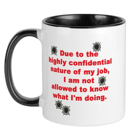 

CafePress - Confidential Job Mug - Ceramic Coffee Tea Novelty Mug Cup 11 oz