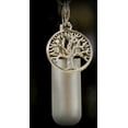 thumbnail image 6 of Special Set of FIVE - Brushed Silver Annointing Holder TREE OF LIFE Keepsakes with ENGRAVED HEART - Includes 24  Ball-Chains, Velvet Pouches and Fill Kit, 6 of 6