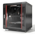 thumbnail image 2 of Sysracks 12U Wall Mount Network IT Server Cabinet Enclosure Data Cabinet Rack HQ FULLY Equipped Shelf - Cooling Fan - 8-way PDU - Shelf, 2 of 4