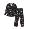 thumbnail image 1 of Balery I love you Mom Pijama para Hombre de Dos Piezas con Manga Larga, Conjunto de Dormir y Descanso Suave con Bolsillos-Large, 1 of 7
