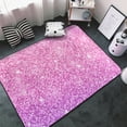 thumbnail image 3 of Shaggy Area Rug, Pink Purple Glitter Texture Rugs for Living Room Bedroom Non Slip Door Mat Indoor Carpet Machine Washable Nursery Home Decor Floor Mats for Entryway 60x39in, 3 of 5