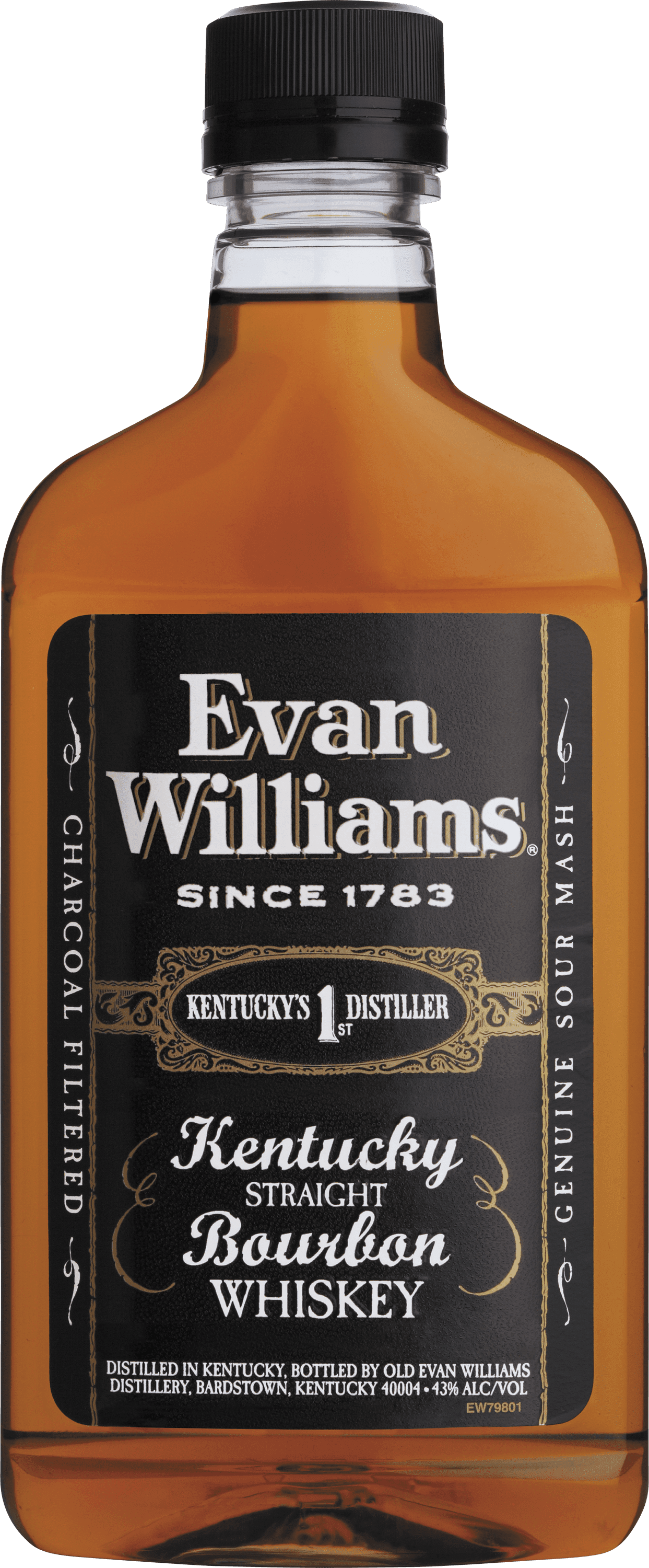 Evan Williams Black Single Barrel Kentucky Straight Bourbon, 375 mL