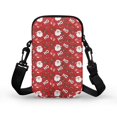 thumbnail image 2 of HELLHERO Double Zipper Adjustable Shoulder Strap Crossbody Bag Unisex Father Christmas Polyester Outdoor Daily Use 4.33"x1.97"x7.09" with Zipper Closed, 2 of 7