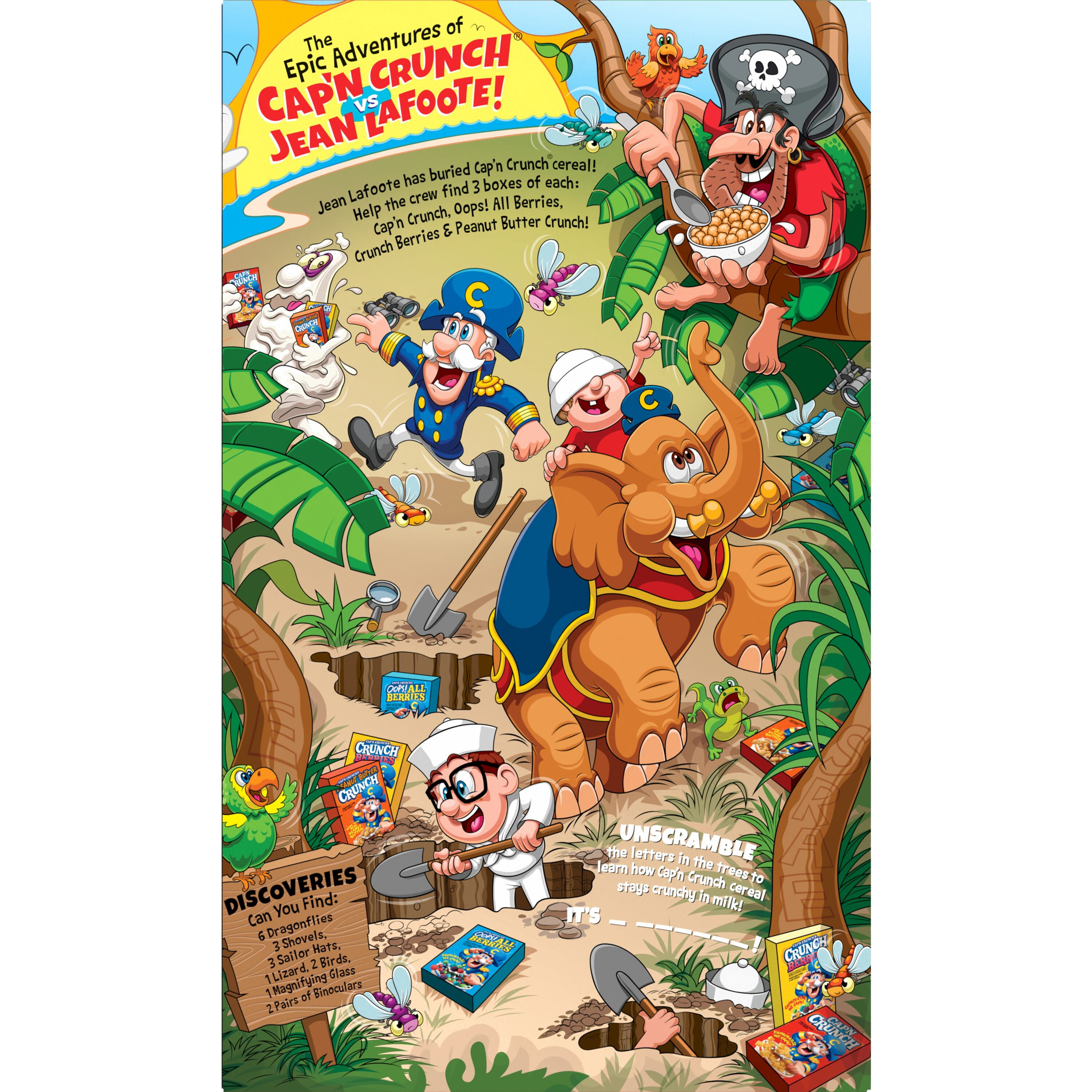 (8 pack) Cap'n Crunch's Peanut Butter Crunchy Cereal, Family Size (18.8 oz)