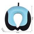 thumbnail image 7 of Mdesiwst Neck Pillow Ergonomic Curved Design Hidden Zipper Snap Closure Relieve Fatigue Head Support Breathable Memory Foam Airplane Pillow Car Supplies, 7 of 7