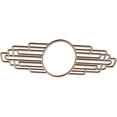 thumbnail image 2 of 24"W x 12"H x 6 5/8"IW x 11 3/8"IH x 3/8"T Elizabeth Wood Fretwork Pierced Ceiling Medallion, Hickory, 2 of 3