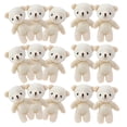 thumbnail image 5 of 15 Uds. Oso de dibujos animados, muñeco de osos pequeños, muñeco de peluche, llavero de osos de peluche suave, decoración colgante, 5 of 5