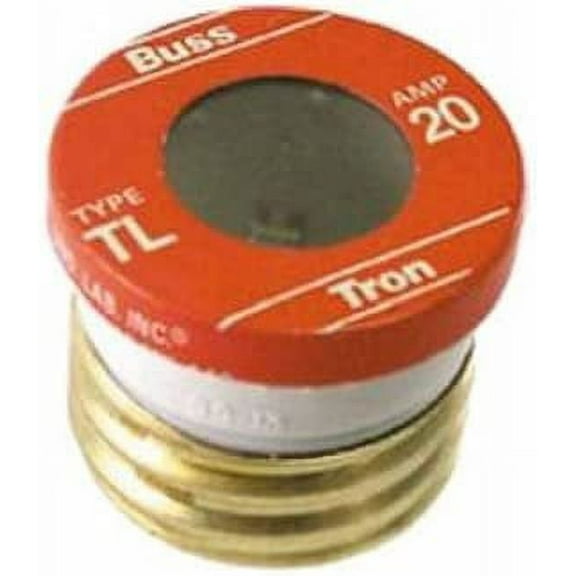 Bussmann TL-20PK4 20 Amp Time Delay, Loaded Link Edison Base Plug Fuse, 125V UL Listed, 4-Pack
