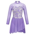 thumbnail image 5 of DPOIS Girls Ballet Modern Lyrical Dress Dancewear Gym Leotard with High-Low Skirts, 5 of 6
