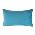 thumbnail image 5 of Phantoscope Designer's Choice Decorative Throw Pillow Bundle Set, Light Blue Gradient Silky Velvet Series Covers with inserts, 12" x 20", 3 Pack, 5 of 6