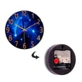 thumbnail image 4 of Wall Clock Glass Geometric Clock Wall Quartz Silent Room Watch Clock Living Clock, 4 of 9