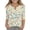 Light Blue(Floral Print), variant on Cute Teen Girl Shirts Size 7 Summer 3/4 Sleeve Button V Neck Floral Print Tee Shirts Trendy Loose Comdy Clothes for Teen Girls Basic T-Shirts Watermelon Red 9-10 Years