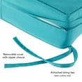 thumbnail image 4 of Greendale Home Fashions Outdoor 2-Piece Reversible Deep Seat Cushion Set, Teal, 4 of 7