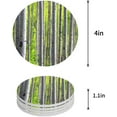 thumbnail image 1 of FMSHPON Oil Painting Style Birch Forest with Green Leaves Set of 6 Round Coaster for Drinks, Absorbent Ceramic Stone Coasters Cup Mat with Cork Base for Home Kitchen Room Coffee Table Bar Decor, 1 of 6