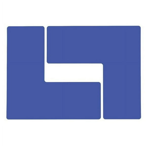 Brady Floor Tape,Blue,4 inx10 in,L,PK20 104456