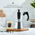 thumbnail image 3 of QUTETN Store 6 -Cup Stovetop Espresso Maker, 3 of 6