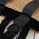 thumbnail image 2 of Nvzi Bolso de mano de paja, bolso de mano de gran capacidad, bolso con asa superior, bolso de paja elegante de verano, blanco, 2 of 5